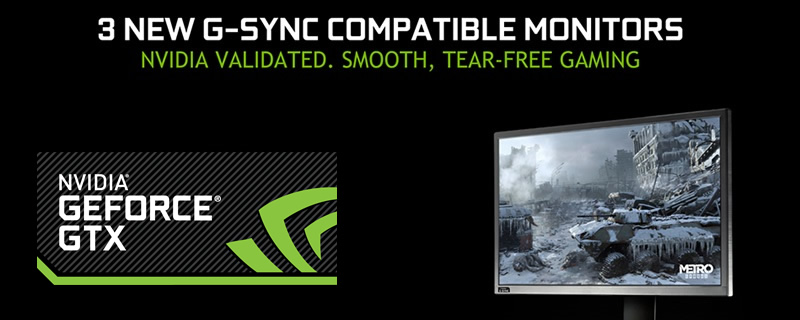 Nvidia certify's three new G-Sync Compatible monitors