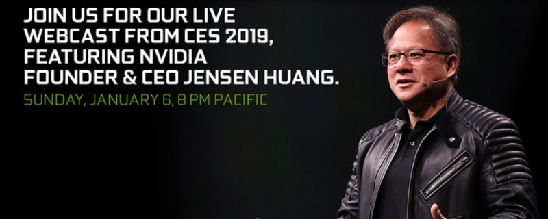 Nvidia plans to stream their CES 2019 keynote