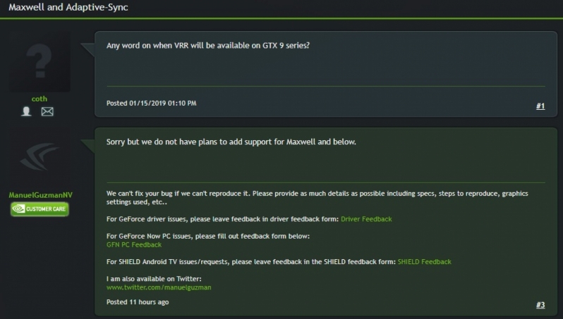 Nvidia Won't Support G-Sync Compatible Displays on Pre-Pascal GPUs