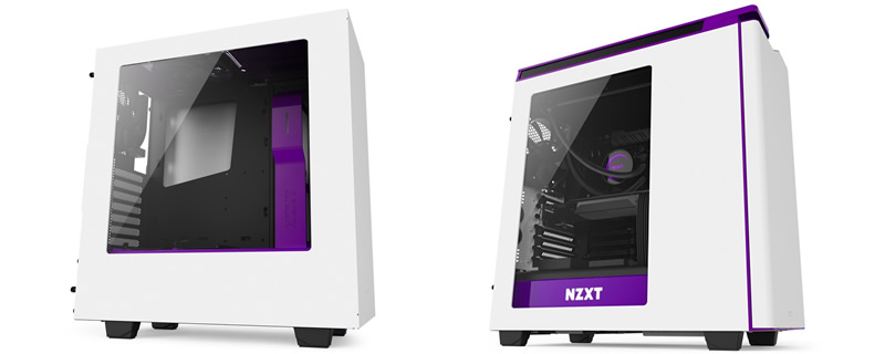 NZXT release white and purple version of their S340 and H440 cases
