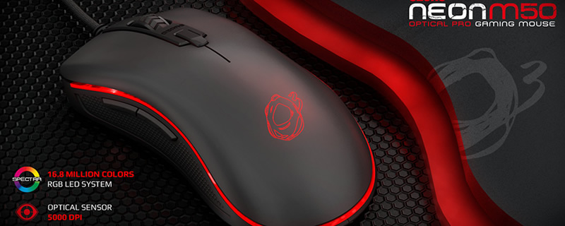 Ozone release their new M50 Neon series gaming mouse