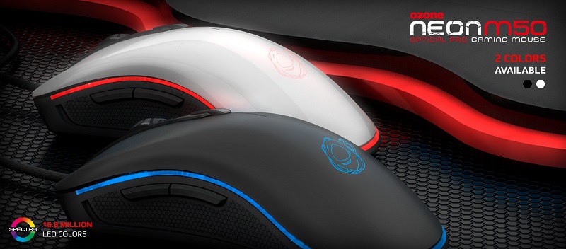 Ozone release their new M50 Neon series gaming mouse