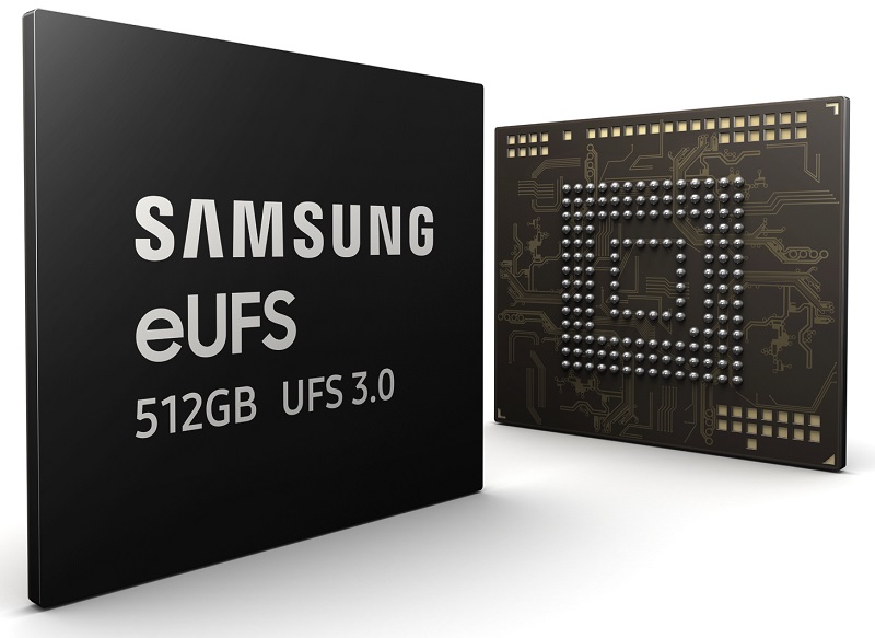 Samsung Launches 512GB eUFS 3.0 Memory with 5th Gen V-NAND