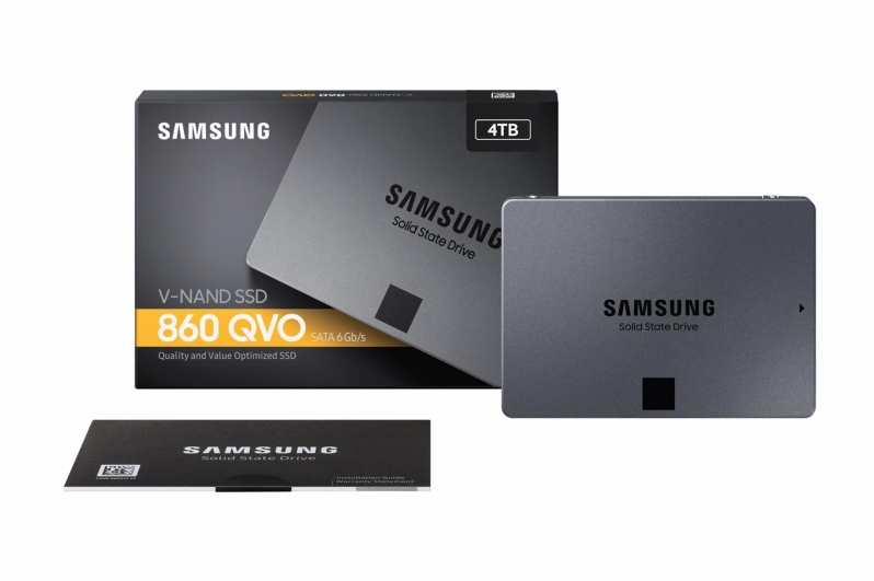 Samsung Launches QLC 860 QVO SSDs with TB Cappacities