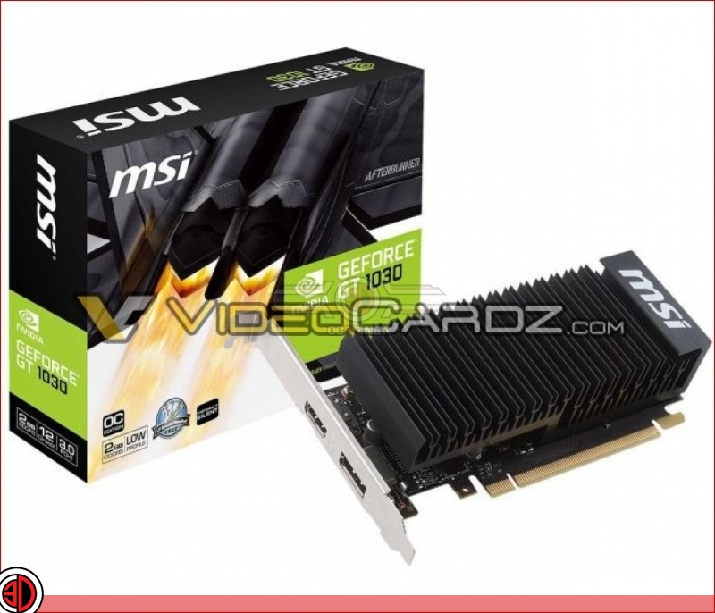 Several aftermarket Nvidia GT 1030 GPU designs have leaked online