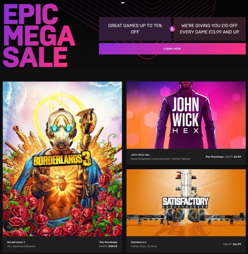 The Epic Games Store Starts its first Summer Sale with Insane discounts