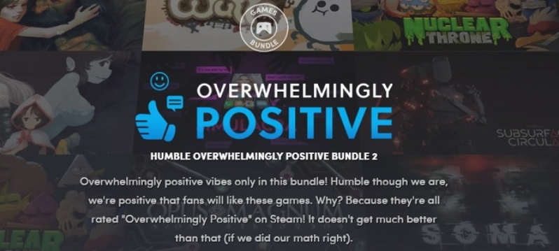The Humble 'Overwhelmingly Positive' Bundle 2 is now live