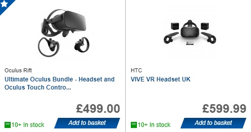 The Oculus Rift  Touch Bundle now costs Â£499