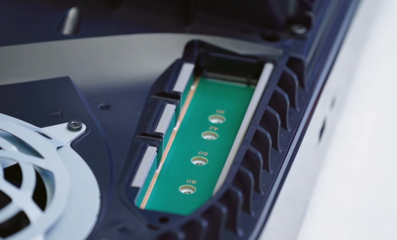 The PS5 supports PCIe 4.0 M.2 SSDs for 