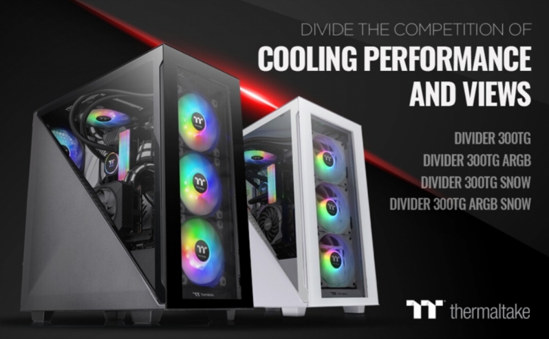 Thermaltake reveals their Divider 300 TG Chassis at CES 2021