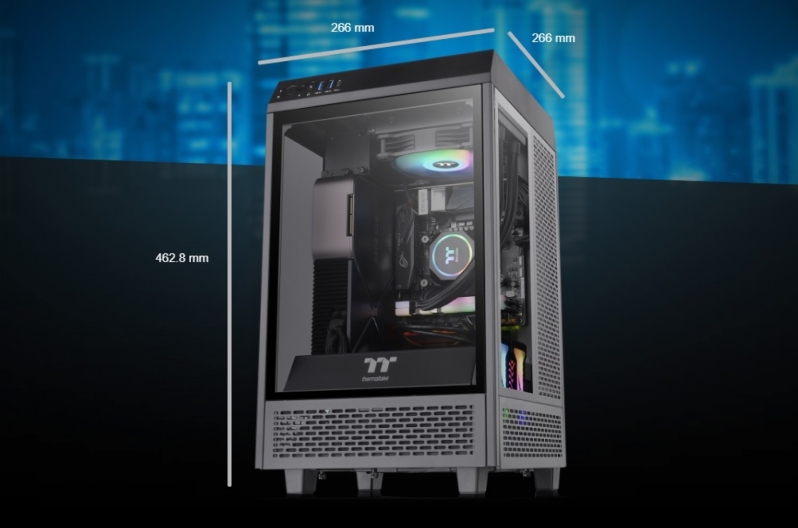 Thermaltake reveals their Tower 100 Mini-ITX enclosure for