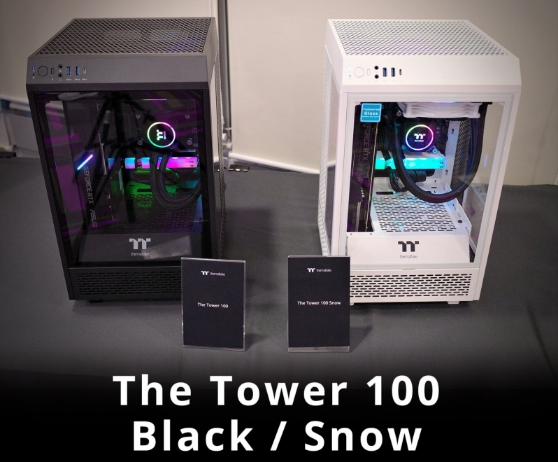 Thermaltake reveals their Tower 100 Mini-ITX enclosure for