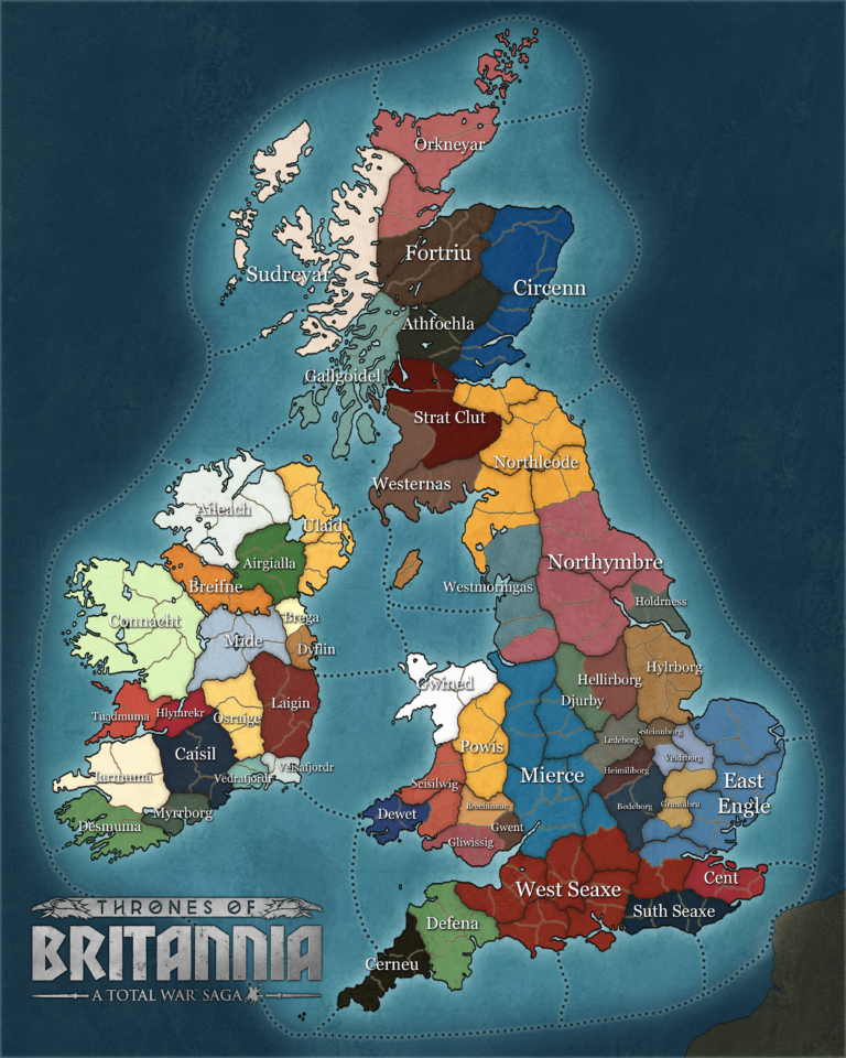 Total War Saga: Thrones of Britannia Map size revealed