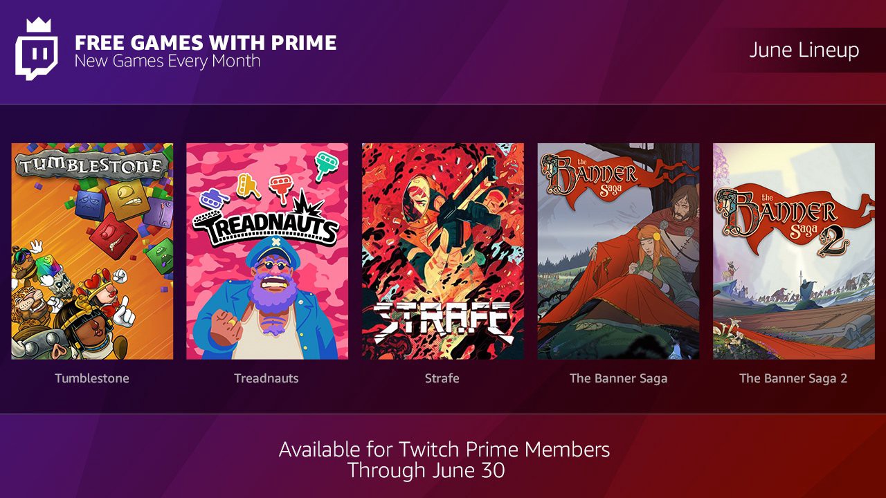 Twitch plans to give away five games to Prime subscribers next month
