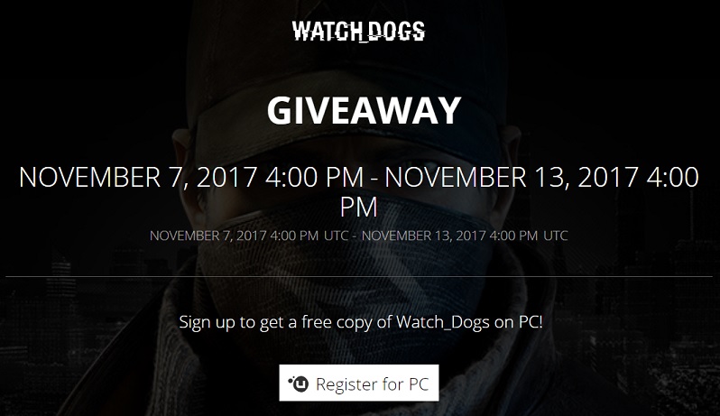 Watch Dogs is currently available for free on Uplay