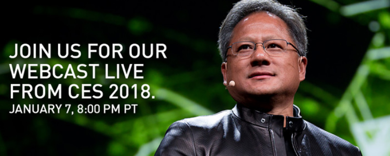 Watch Nvidia's CES 2018 Keynote here