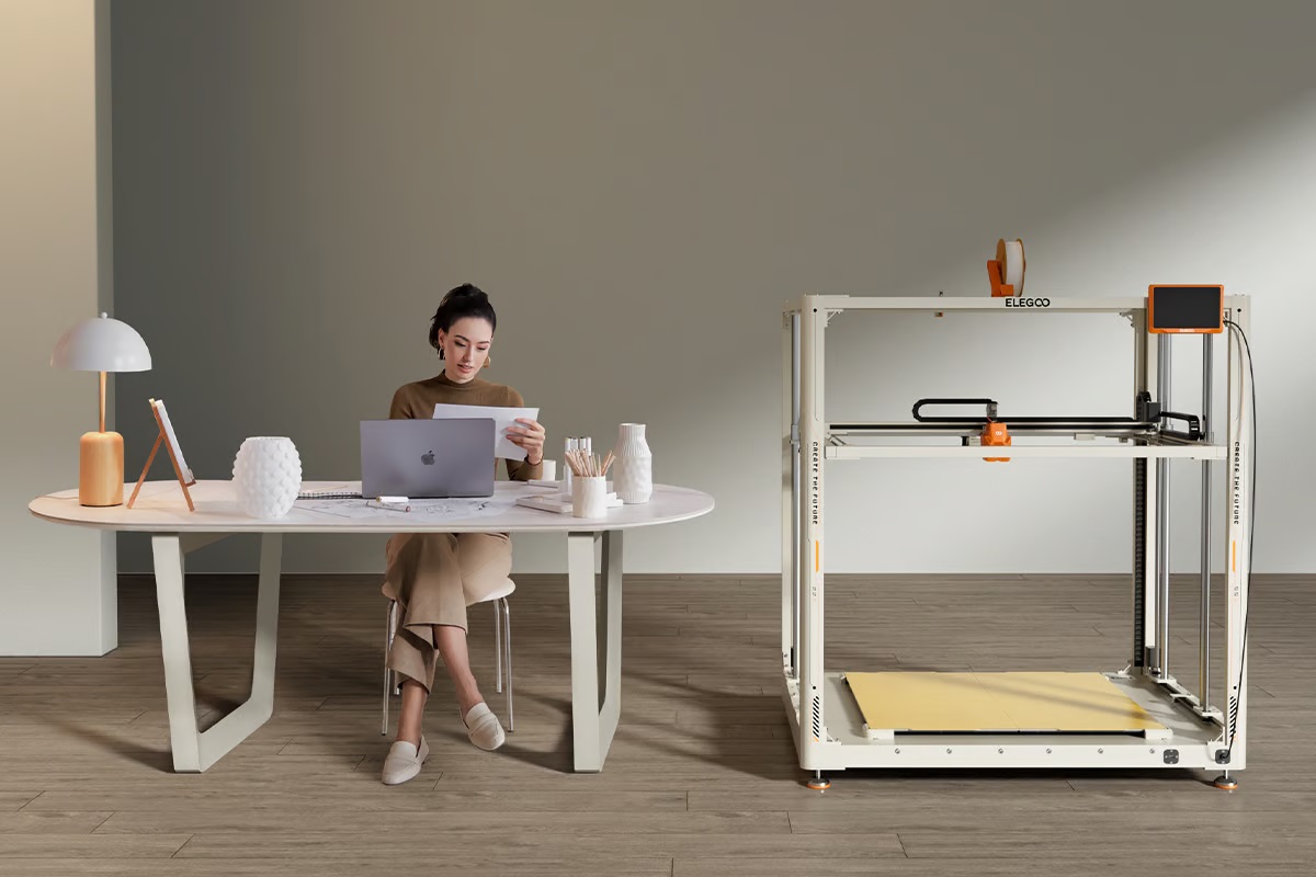 Elegoo goes large with their colossal OrangeStorm Giga 3D Printer