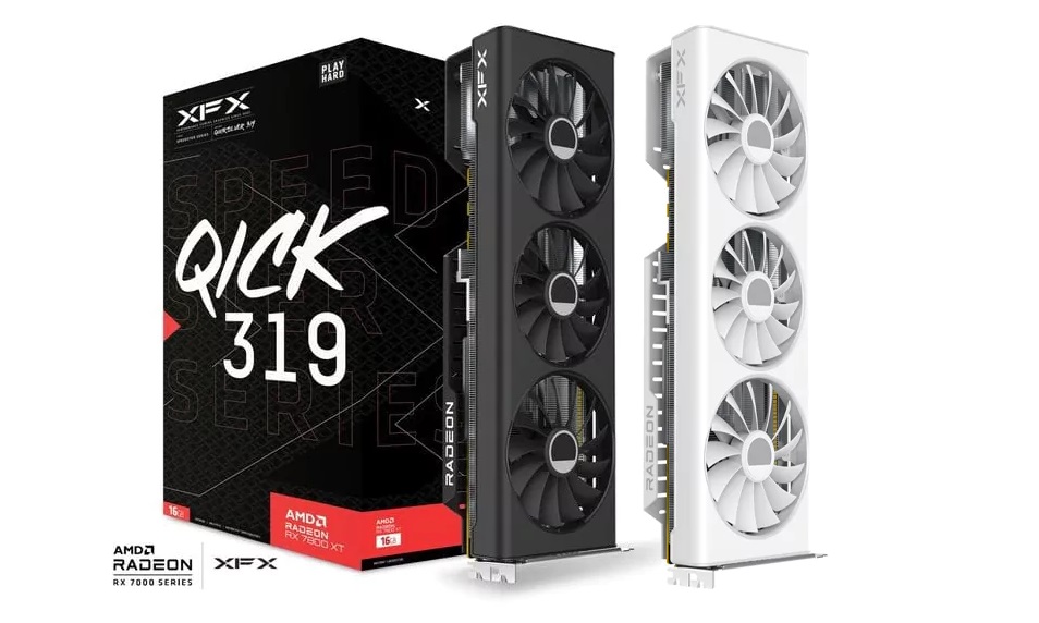 XFX has revealed their first white AMD RDNA 3 GPU, the RX 7800 XT Speedster QICK 319
