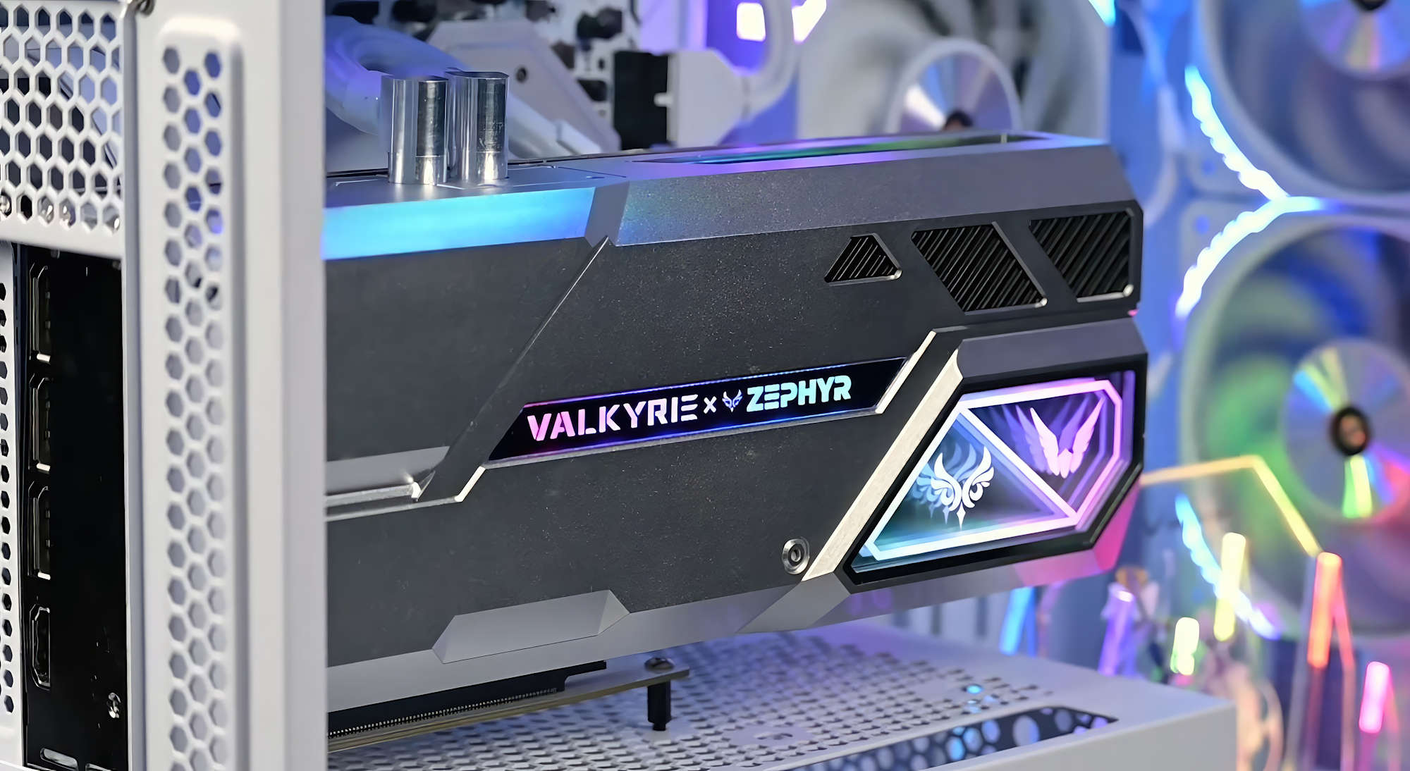 ZEPHYR and Valkyrie team up to create a liquid cooled RTX 4080 SUPER GPU