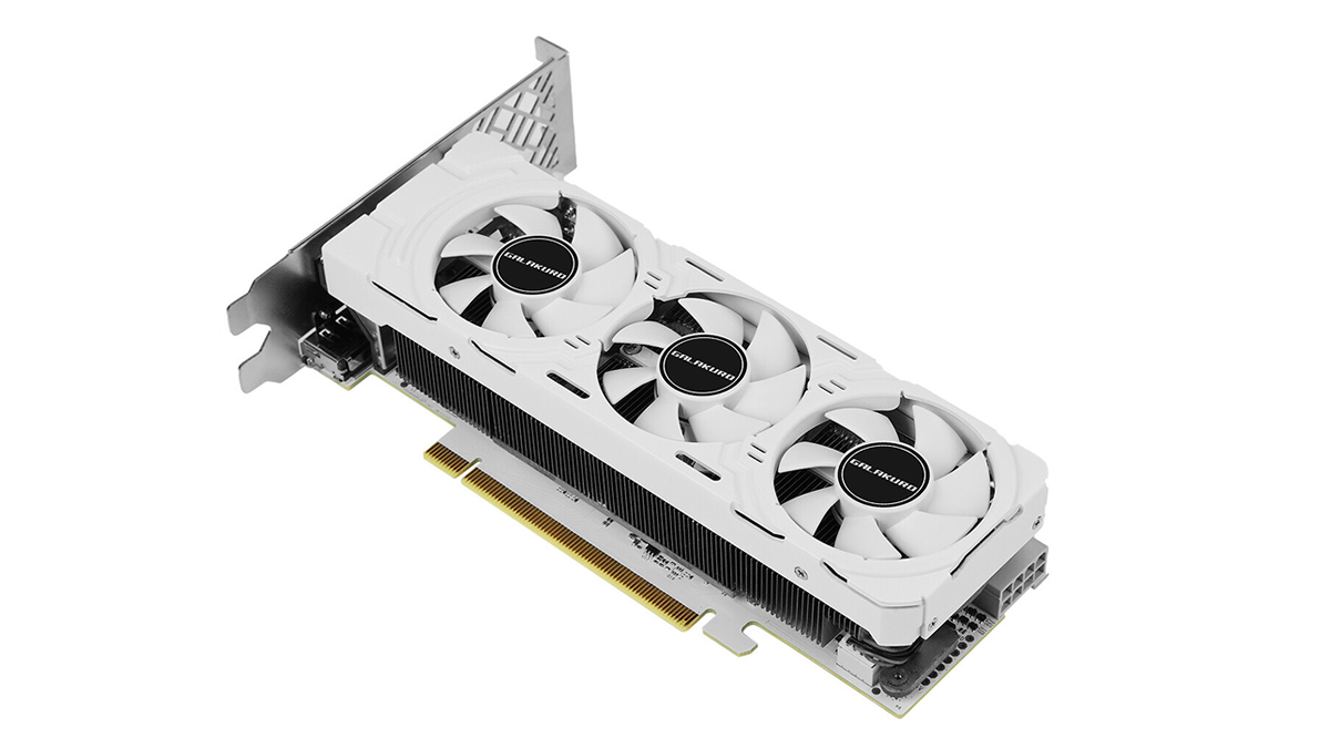 Galax reveals an all-white low-profile RTX 4060