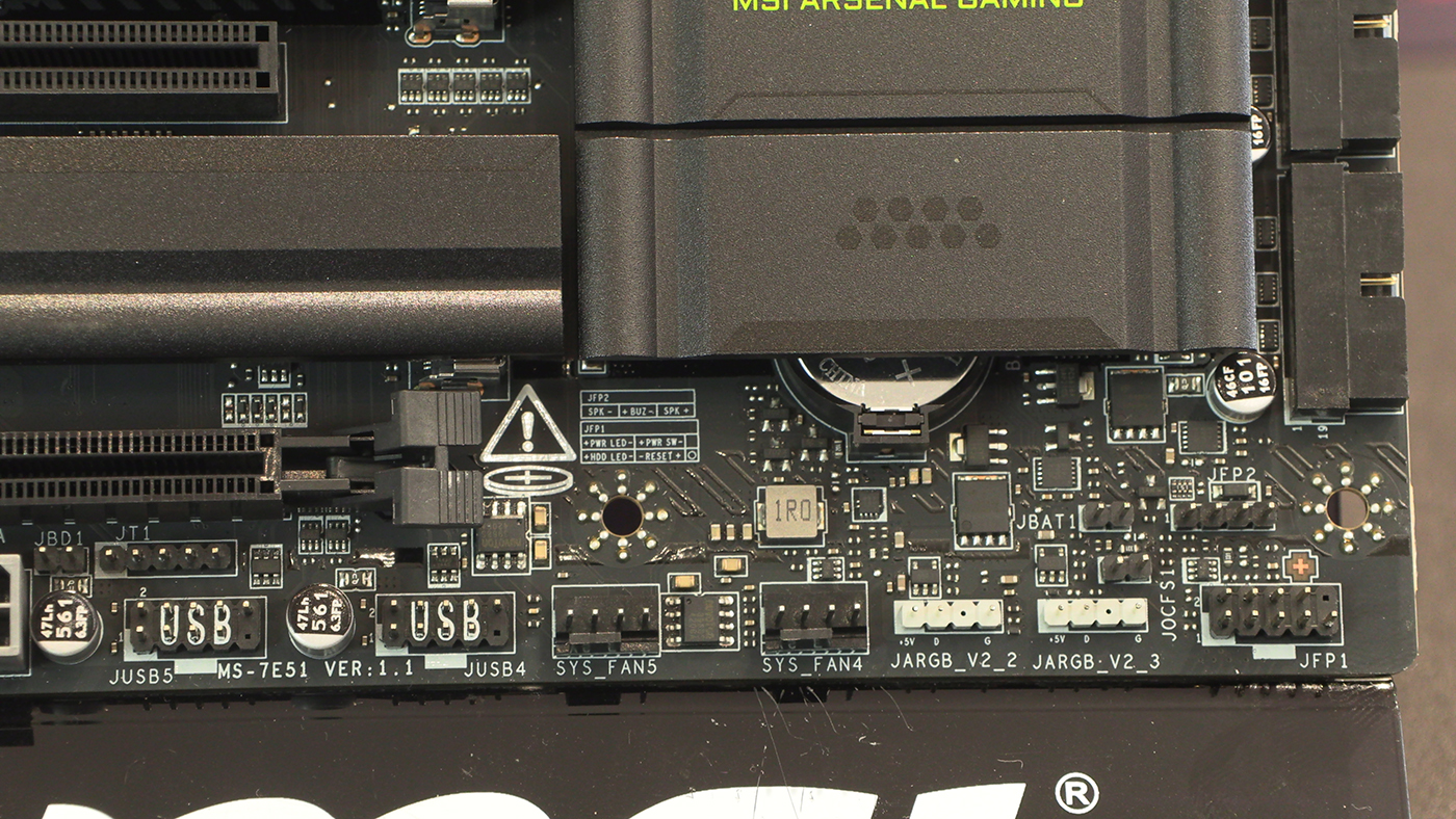 Front panel connectors