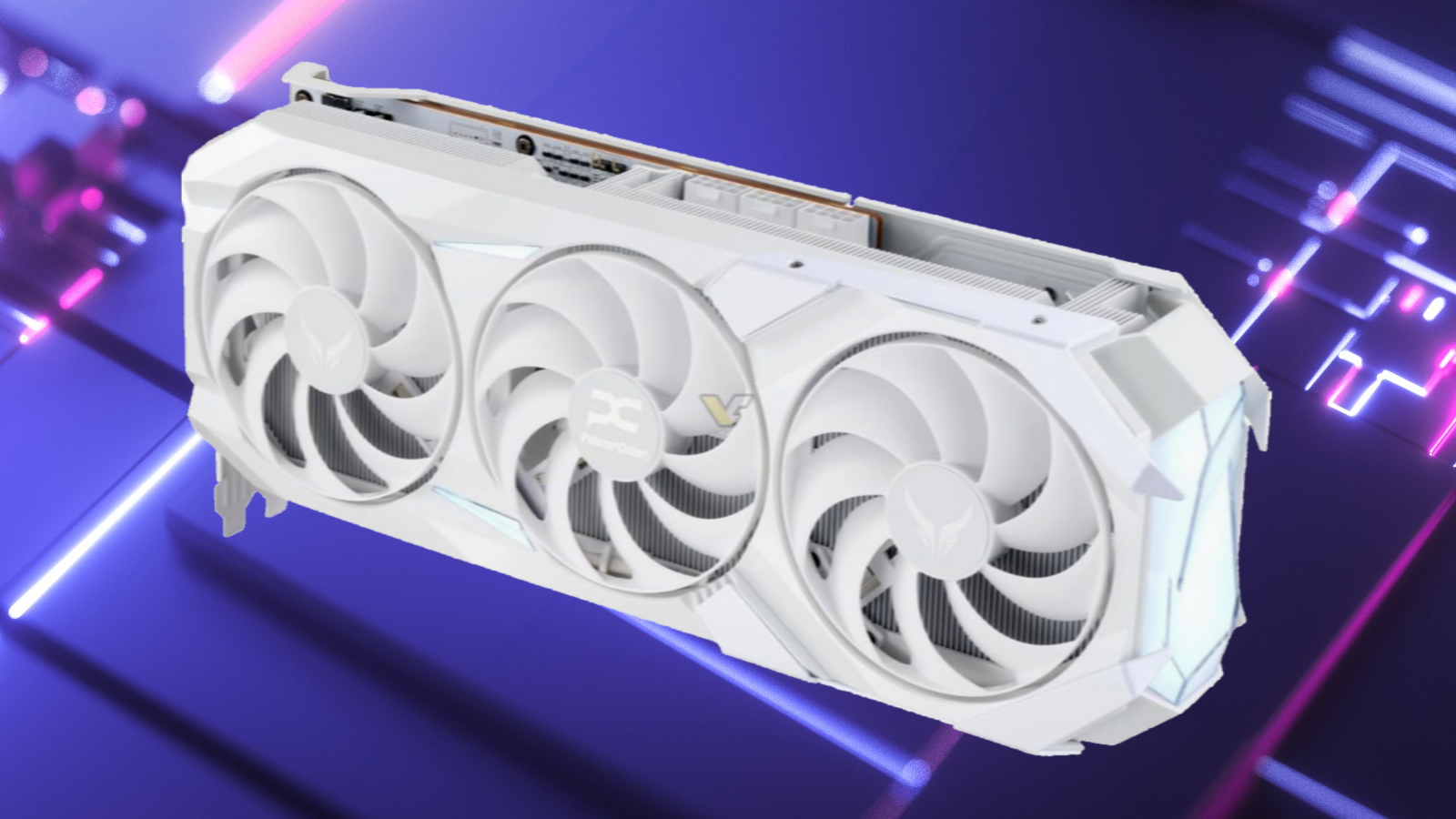 PowerColor Radeon RX 9070 XT Red Devil Spectral White GPU Leaks