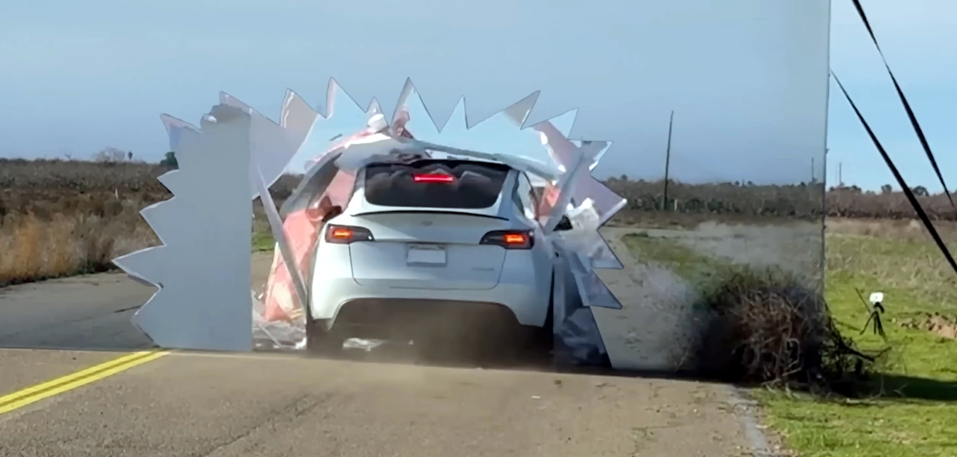 YouTuber defeats Tesla Autopilot in cartoonish fashion