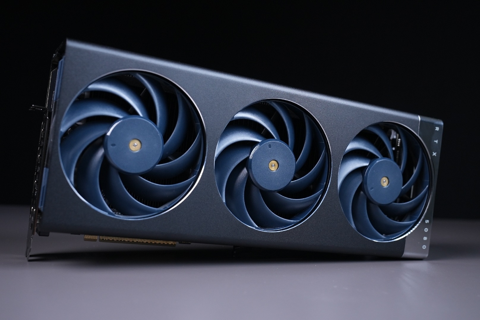 Cooler Master RTX 5080 GPU pictured with customisable fans
