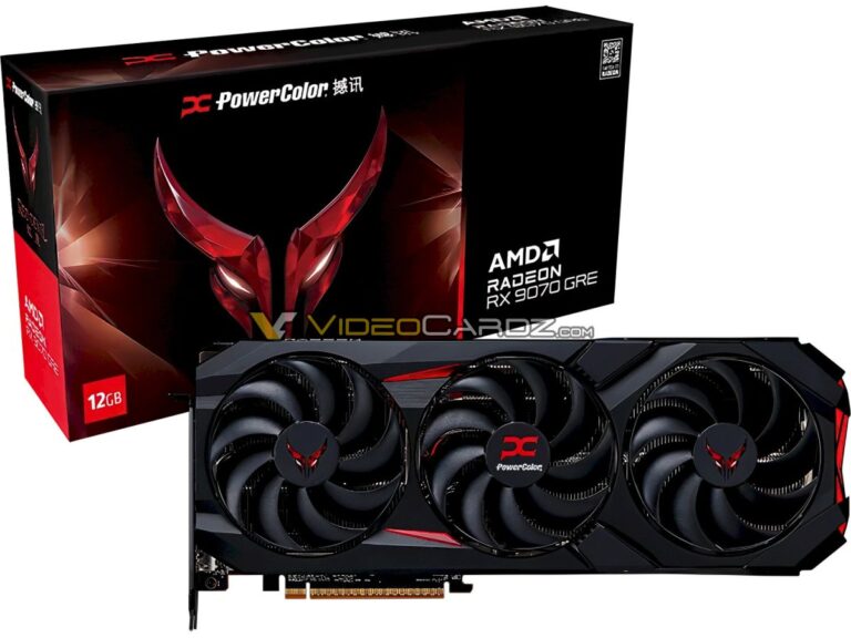 AMD Radeon RX 9070 GRE GPUs from PowerColor leak – 12GB Confirmed