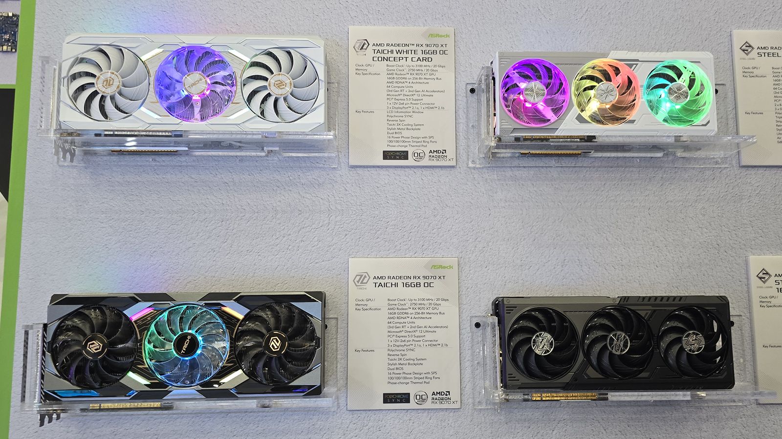 ASRock unveils its AMD RX 9060 XT series GPUs at Computex