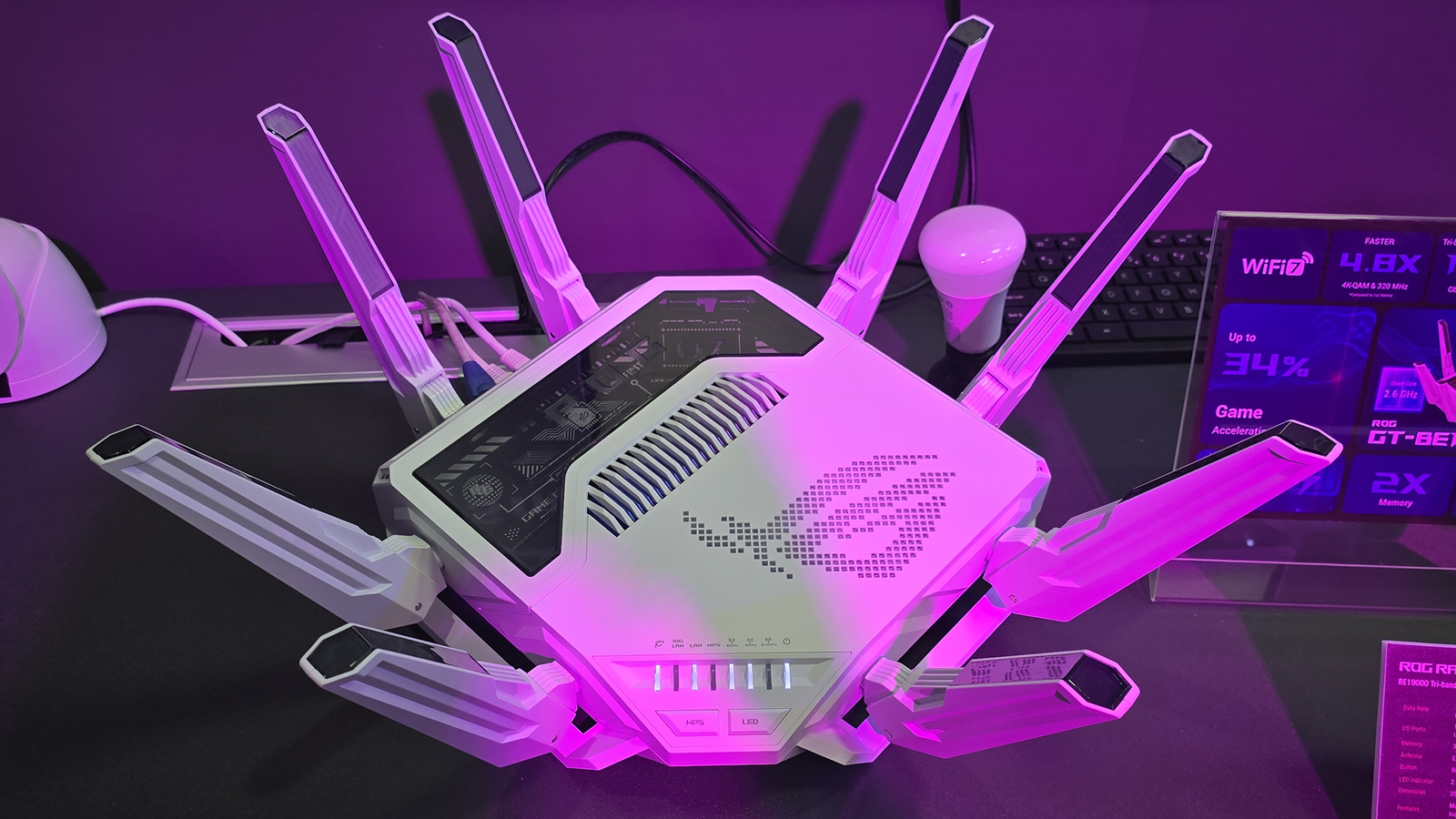 ASUS boasts AI-enhancements with its ROG Rapture GT-BE19000AI router