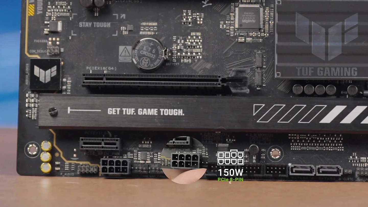 ASUS delivers 250W of power through PCIe with 