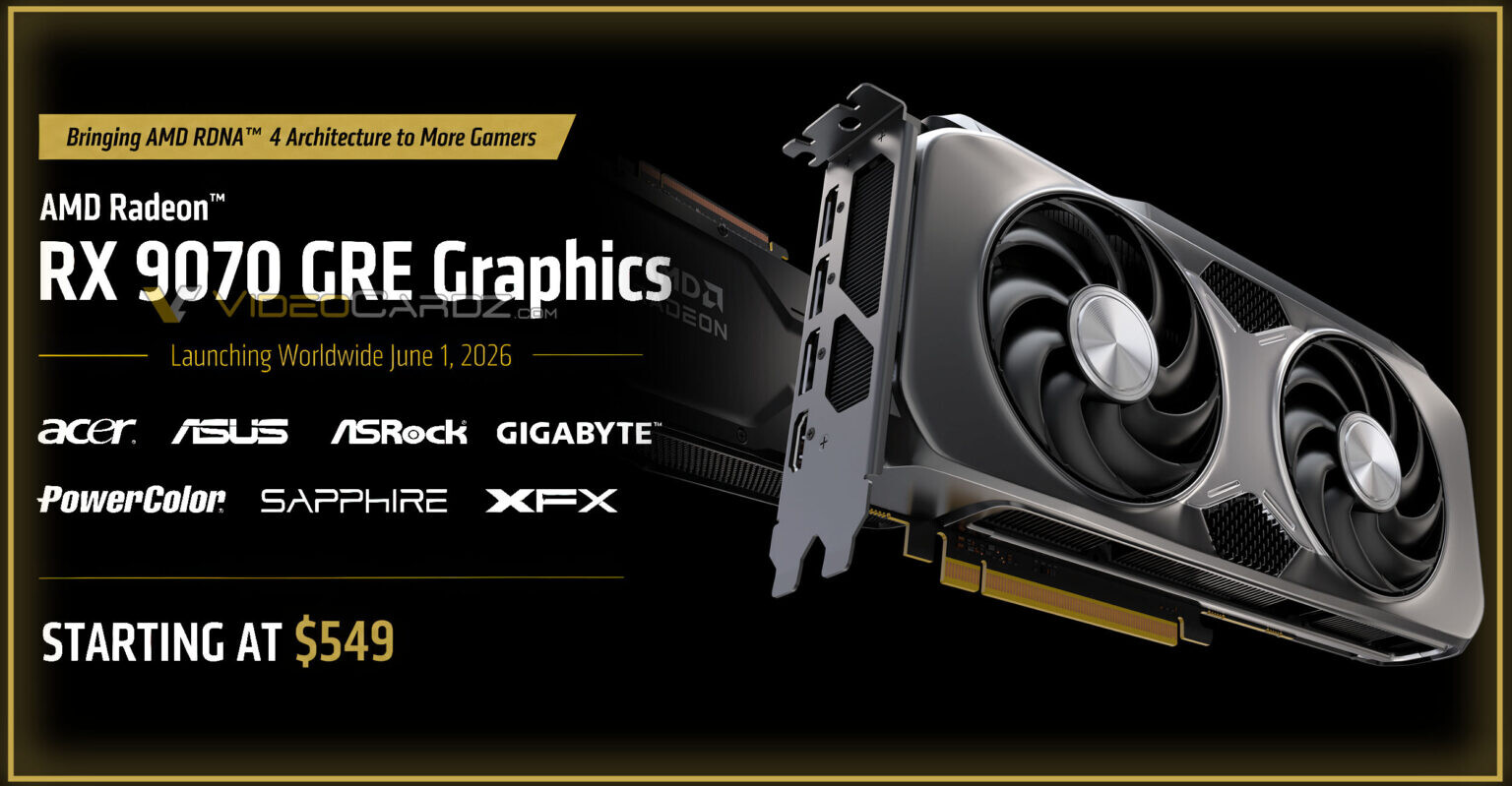 AMD Radeon RX 9070 GRE launch leaks ahead of Computex