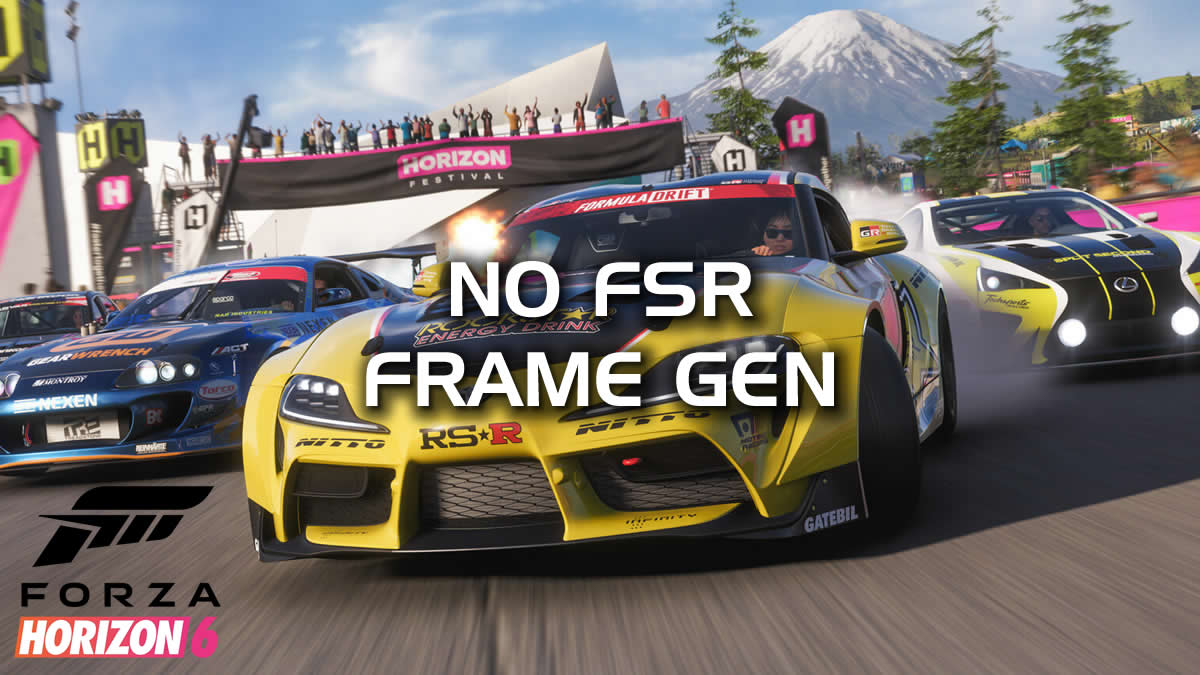 Forza Horizon 6 launches without FSR Frame Generation on PC