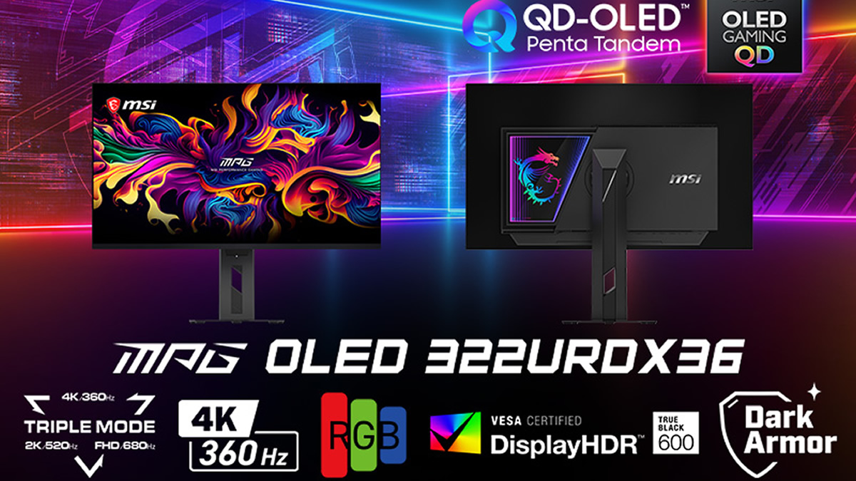 MSI unveils its first “triple mode” QD-OLED monitor with 4K 360Hz mode