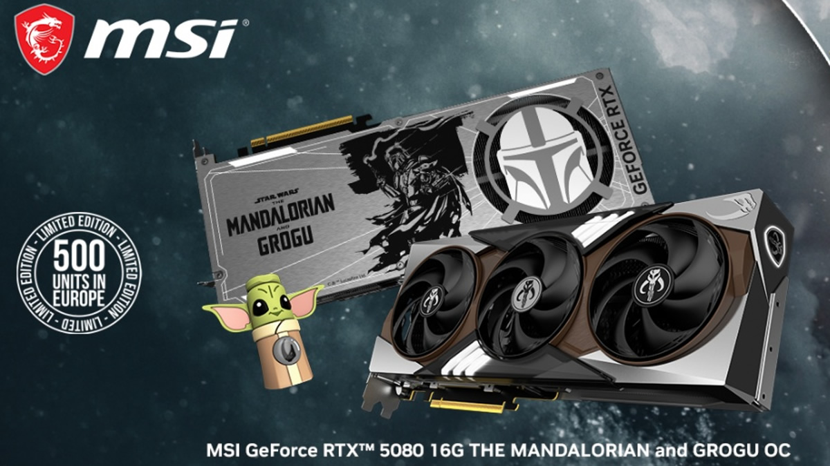 MSI unveils its ultra-limited RTX 5080 The Mandalorian and Grogu Edition GPU