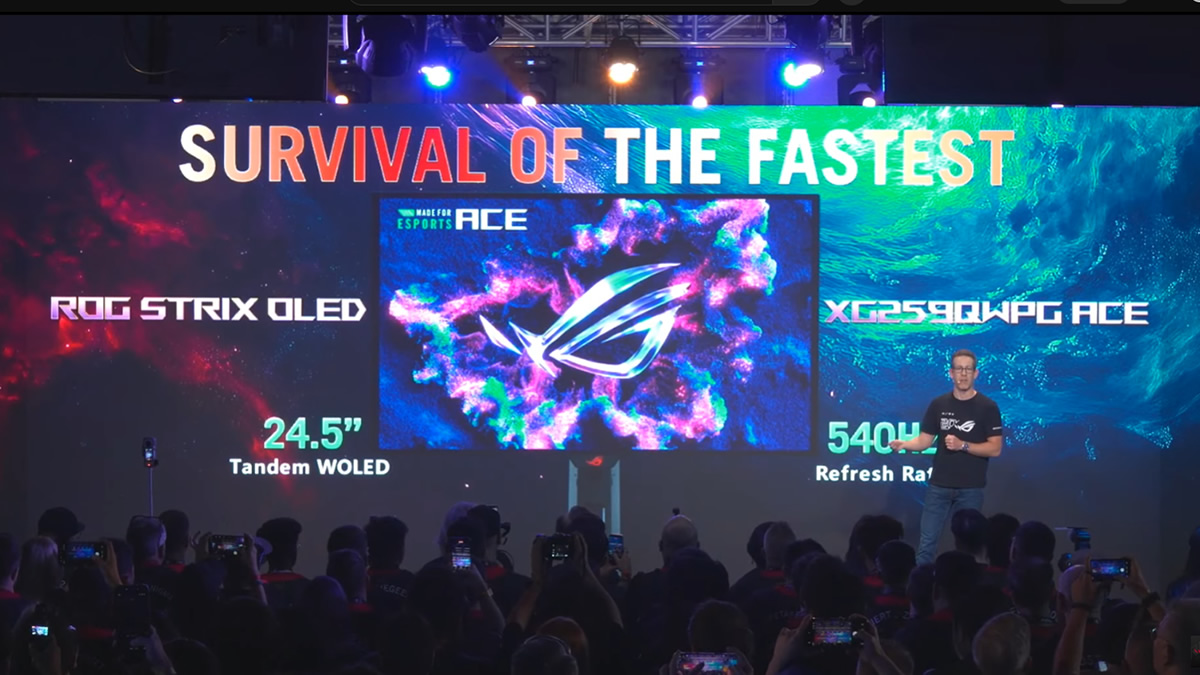 ASUS' ROG Strix OLED XG259QWPG Ace dominates Esports at Computex